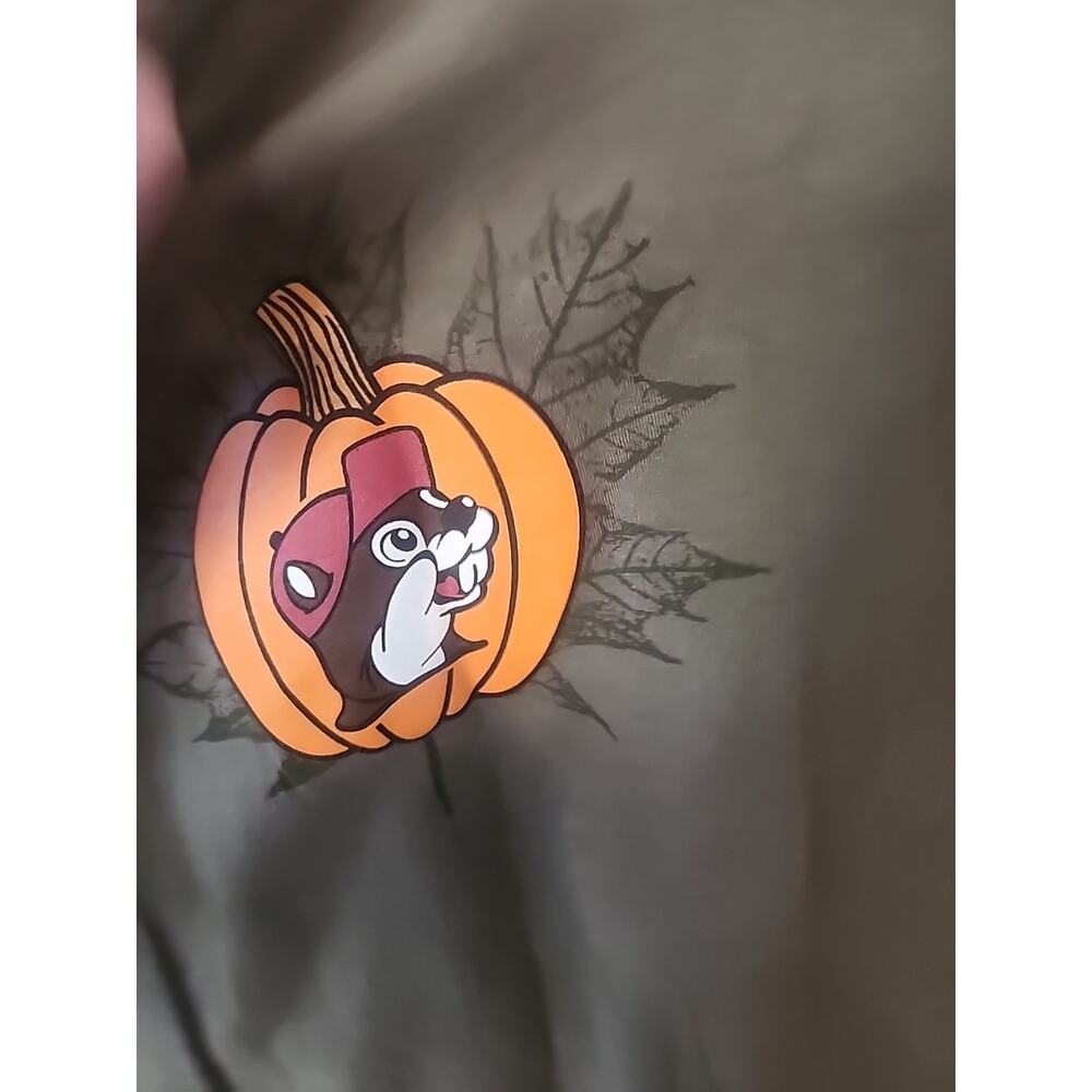 Buc-ees Fall Thankful Blessed Buc-ees Obsessed Thanksgiving T-shirt Green MEDIUM - Picture 3 of 4